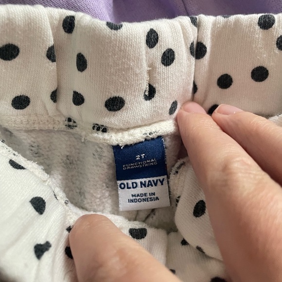 Epic Threads and Old Navy Purple and White Sweatpants Joggers Size 2T - Picture 3 of 3